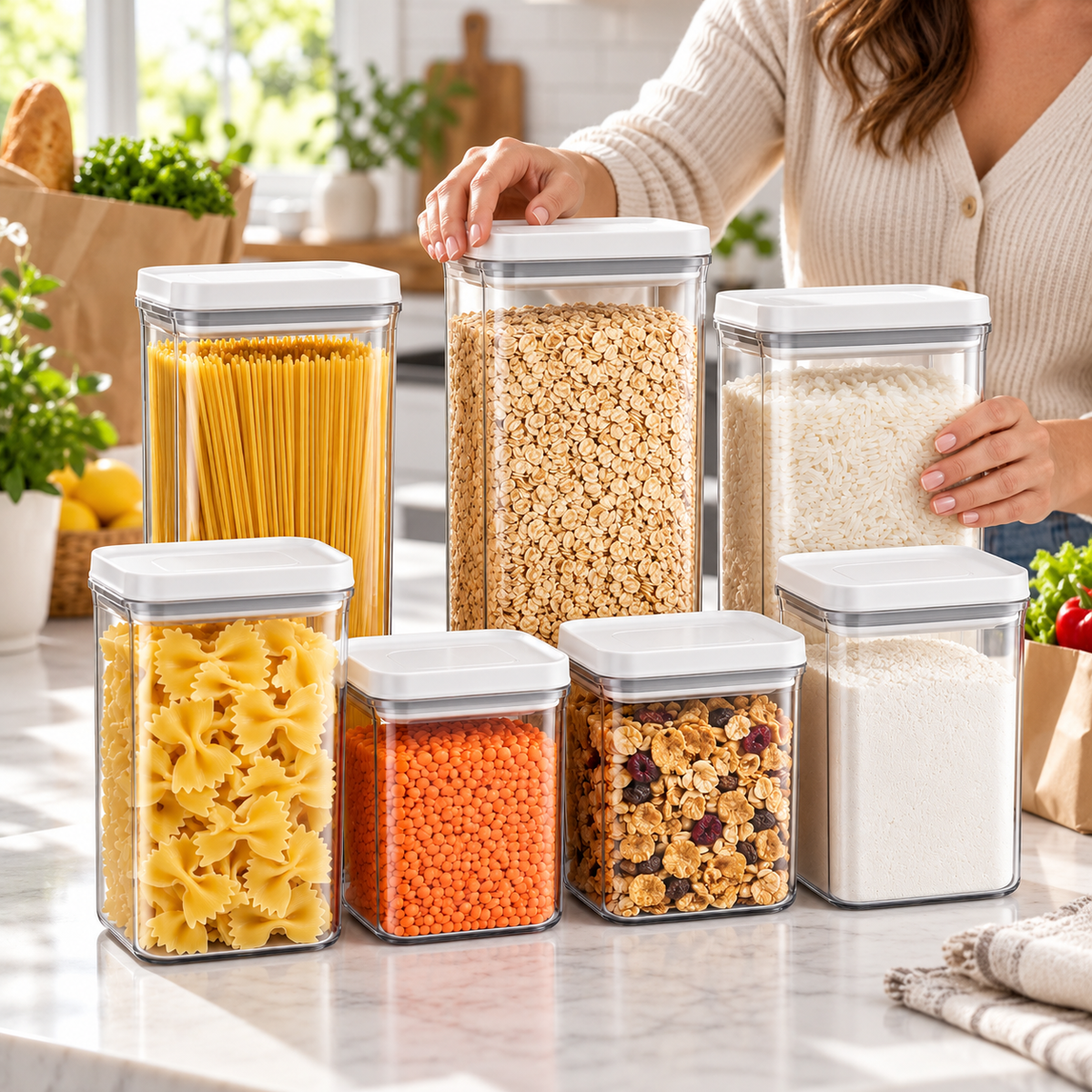 Pantry Storage | Plastic | Kitchen | Home Cooks | Clean Lines