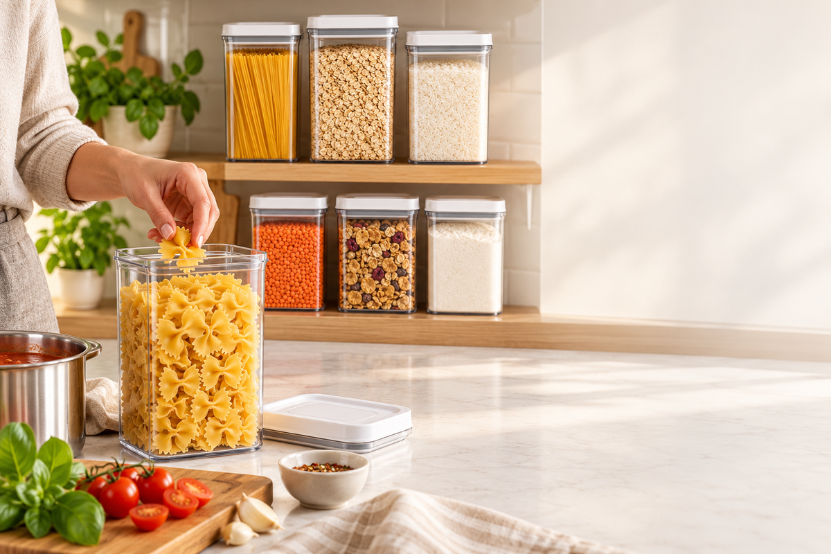 Pantry Storage | Plastic | Kitchen | Home Cooks | Clean Lines