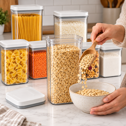 Pantry Storage | Plastic | Kitchen | Home Cooks | Clean Lines