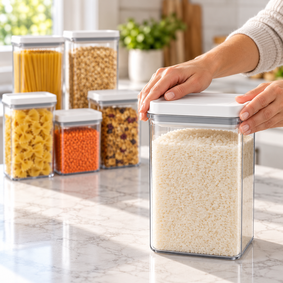 Pantry Storage | Plastic | Kitchen | Home Cooks | Clean Lines